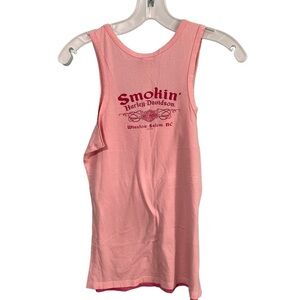 Harley Davidson, pink tank top Made in the USA Size Medium